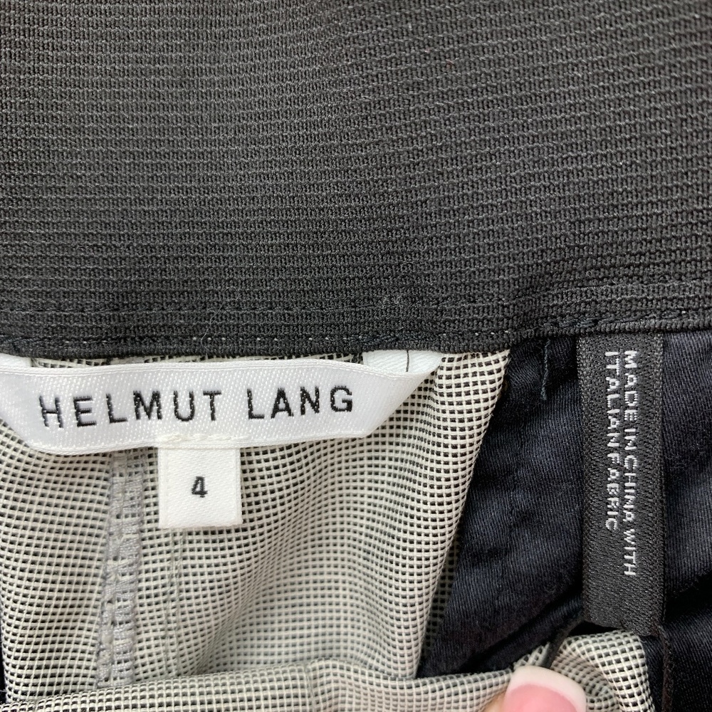 Helmut Lang Pull On Wool Cuffed Suit Pant Sz 4 - Picture 8 of 13